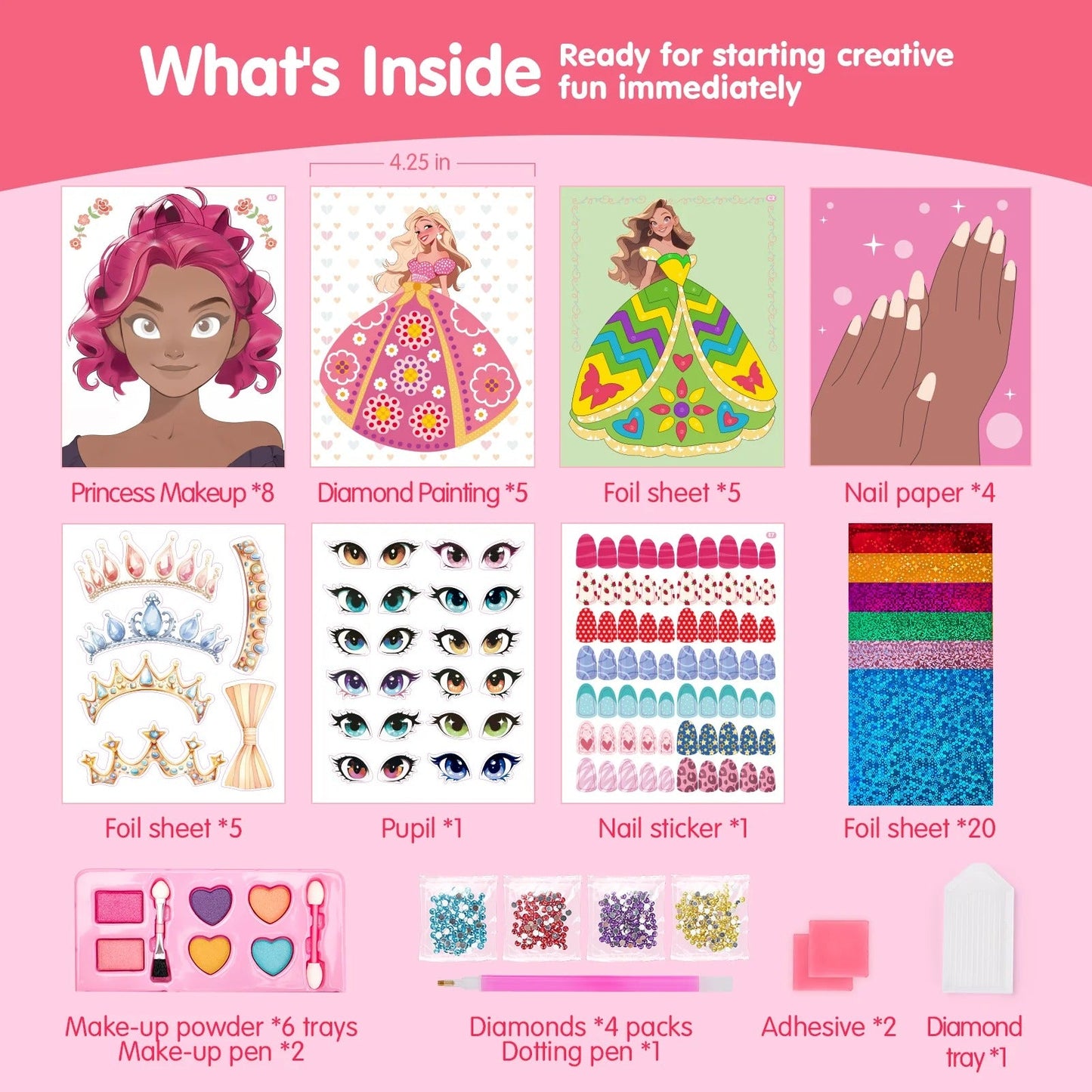 Prenses Makyaj Ve Giydirme Seti