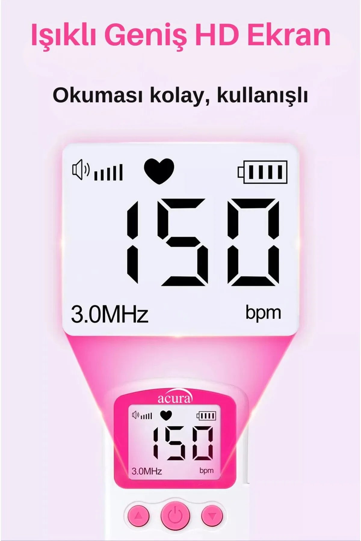 Bebek Nabız Dinleme Cihazı (Jel Hediye)