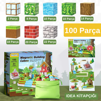 Minecraft Manyetik Blok Yapı Taşları