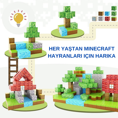 Minecraft Manyetik Blok Yapı Taşları